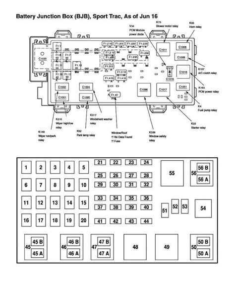 2002 ford explorer prower distribution box diagram|Ford Explorer 2nd gen relay.